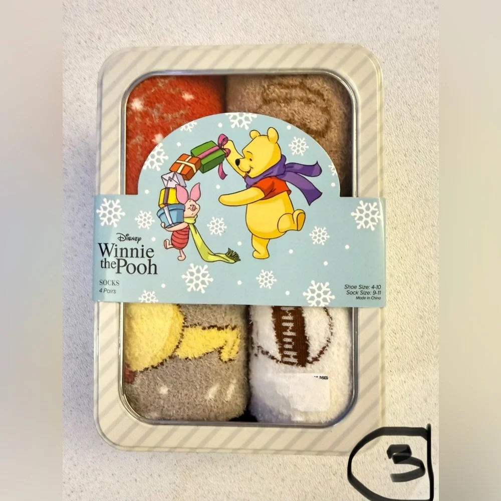 Disney Winnie the Pooh Brown and Cream Socks
